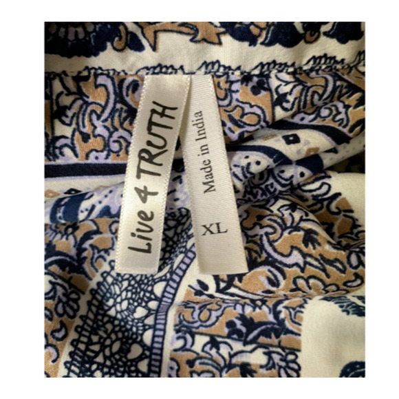 Live 4 Truth Women's Size XL Mini Dress Elephant Print Elastic Waistline Pockets - Picture 12 of 16